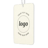 シンプル文字ロゴ カーエアーフレッシュナー (左)