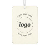 シンプル文字ロゴ カーエアーフレッシュナー (裏面)