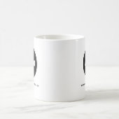 シンプル文字ロゴ コーヒーマグカップ (中央)