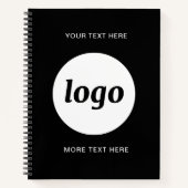 シンプル文字ロゴ ノートブック (正面)