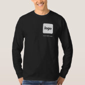 シンプル文字ロゴ・ビジネス宣伝用クレスト Tシャツ (正面)