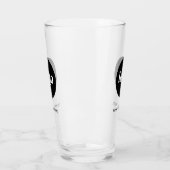 シンプル文字ロゴ・ビールグラス タンブラーグラス (左)