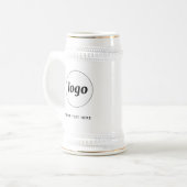 シンプル文字ロゴ ビールジョッキ (正面左)