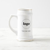 シンプル文字ロゴ ビールジョッキ (左)