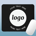 シンプル文字ロゴ マウスパッド<br><div class="desc">シンプルビジネス用のカスタムロゴと文字。ロゴと文字を自分の好きなカスタマイズ文字に置き換え、好きなロゴを削除もしする。ミニマルとプロフェッショナルはあなたのブランドを反映する。</div>