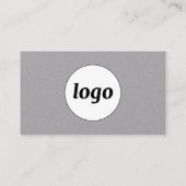 シンプル文字ロゴQRコードプロフェッショナル 名刺 (裏面)