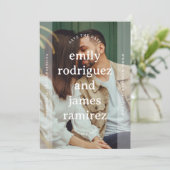 シンプル文字体裁の名前(フルフォト) セーブザデート (スタンド正面)