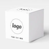 シンプル文字広告宣伝用パッケージ フェイバーボックス (正面サイド)