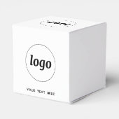 シンプル文字広告宣伝用パッケージ フェイバーボックス (裏面サイド)