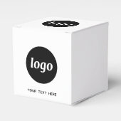 シンプル文字広告宣伝用パッケージ フェイバーボックス (正面サイド)