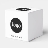 シンプル文字広告宣伝用パッケージ フェイバーボックス (裏面サイド)