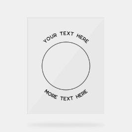 シンプル文字販売促進業務 アクリルサイン