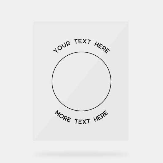 シンプル文字販売促進業務 アクリルサイン (正面)