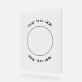 シンプル文字販売促進業務 アクリルサイン (傾斜)