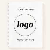 シンプル文字販売促進 ノートブック (正面)