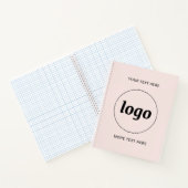 シンプル文字赤面ピンク ノートブック (内部)