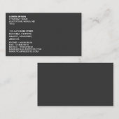 シンプル文字02 – グレー 名刺 (正面/裏面)