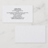 シンプル文字03 – 白色(金ゴールドカード) 名刺 (正面/裏面)