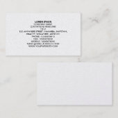 シンプル文字03 – 白色(金ゴールドカード) 名刺 (正面/裏面)