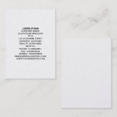 シンプル文字04 – 白色(金ゴールドカード) 名刺 (正面/裏面)