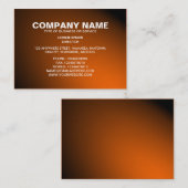 シンプル文字06 – スポットライト – オレンジ 名刺 (正面/裏面)
