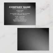 シンプル文字06 – スポットライト – グレー 名刺 (正面/裏面)