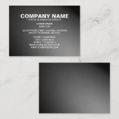 シンプル文字06 – スポットライト – グレー 名刺 (正面/裏面)