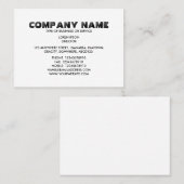 シンプル文字06 – 白 名刺 (正面/裏面)