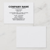 シンプル文字06 – 白 名刺 (正面/裏面)