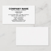 シンプル文字06 – 白 名刺 (正面/裏面)