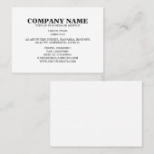 シンプル文字06a – 白 名刺 (正面/裏面)