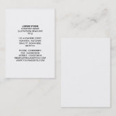 シンプル文字07 – 白 名刺 (正面/裏面)