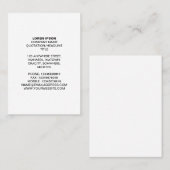 シンプル文字07 – 白 名刺 (正面/裏面)