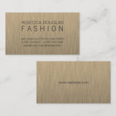 シンプル文字（ステンレス鋼） 名刺 (正面/裏面)