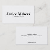 シンプル文字 名刺 (正面/裏面)