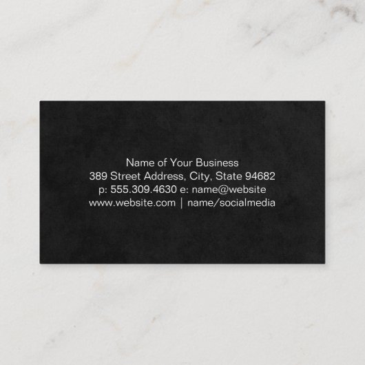 シンプル斑点 名刺 (裏面)