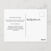 シンプル新しいホーム引っ越しましたの移動告知 ポストカード (裏面)