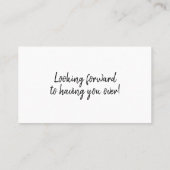 「シンプル新し買い家だ!」 白カード 名刺 (裏面)