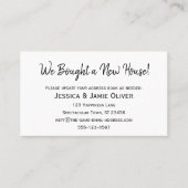 「シンプル新し買い家だ!」 白カード 名刺 (正面)