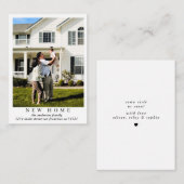 シンプル新モダンしいホーム写真の移動告知 ノートカード (正面/裏面)
