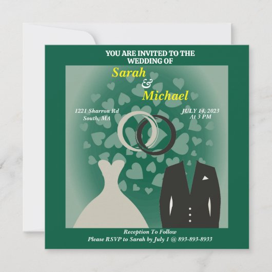 シンプル新婦エレガントハート (正面)