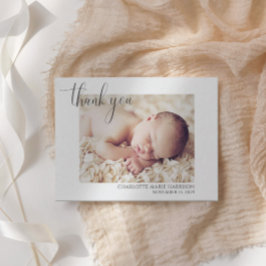 シンプル新生児お誕生日おめでとう 招待状