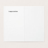 シンプル新生児ボーイベビーおめでとうカード (内部フラット)