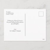 シンプル新着写真クリスマスホリディポストカード シーズンポストカード (裏面)