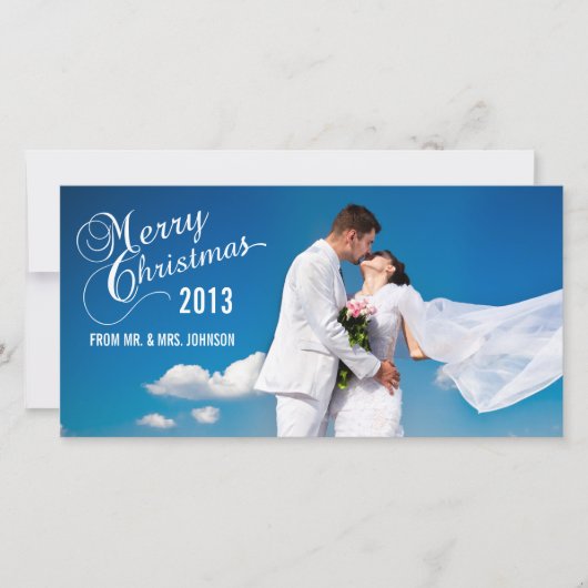 シンプル新結婚祝 シーズンカード (正面)