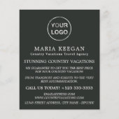 シンプル旅行モダン代理店の広告フライヤー チラシ (正面)