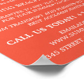 シンプル旅行モダン代理店広告の ポスター (角)