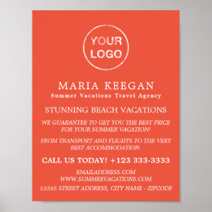 シンプル旅行モダン代理店広告の ポスター