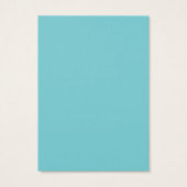 シンプル日の夜の候補ターコイズカード (裏面)