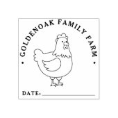 シンプル日チキン卵パーソナライズされた卵農場 ラバースタンプ (インプリント)